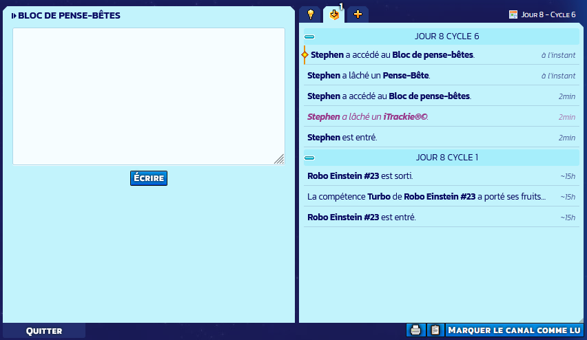 Aperçu du module à l'utilisation