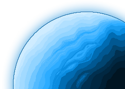 En orbite, une planète est visible à l'arrière plan au lieu du simple ciel étoilé de l'espace infini.